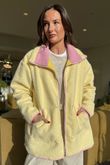 Beach Walk Fleece Jacket Lemon